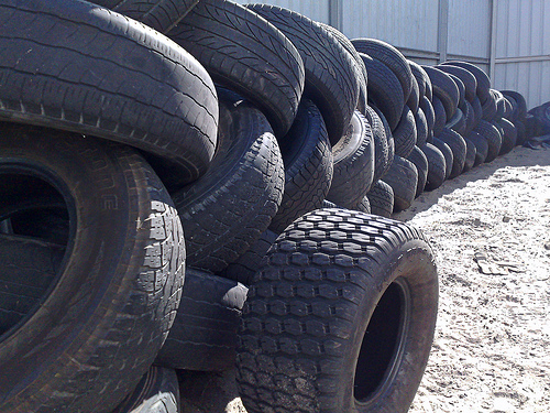 Dead tyres