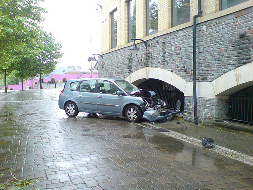 Temple Quay car crash